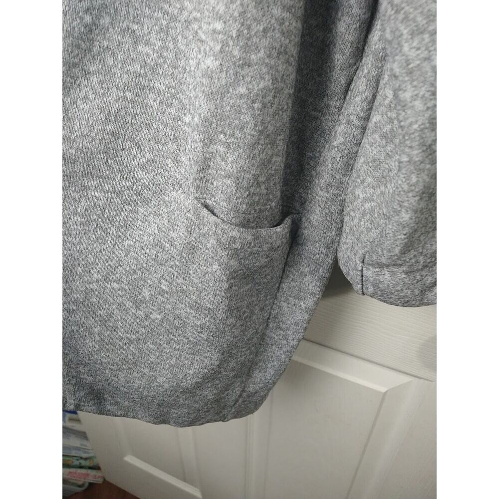 Mod Ref Woman M Duster Grey Pullon Casual Comfort Pocket Long Sleeve - Picture 5 of 8